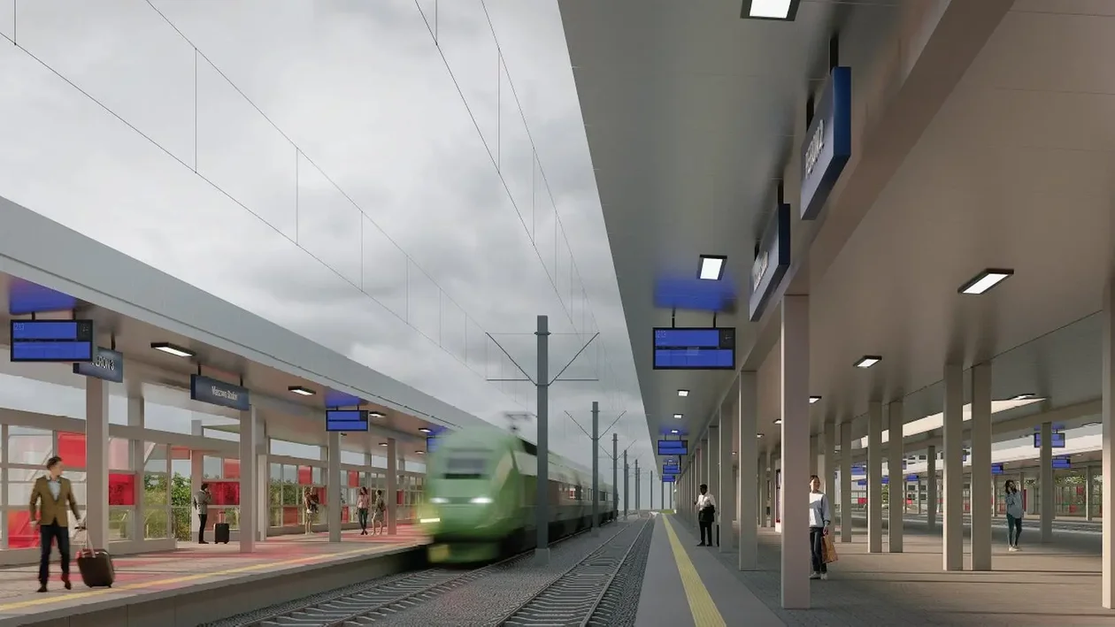 Zmodernizowana stacja Warszawa Wschodnia (wizualizacja)